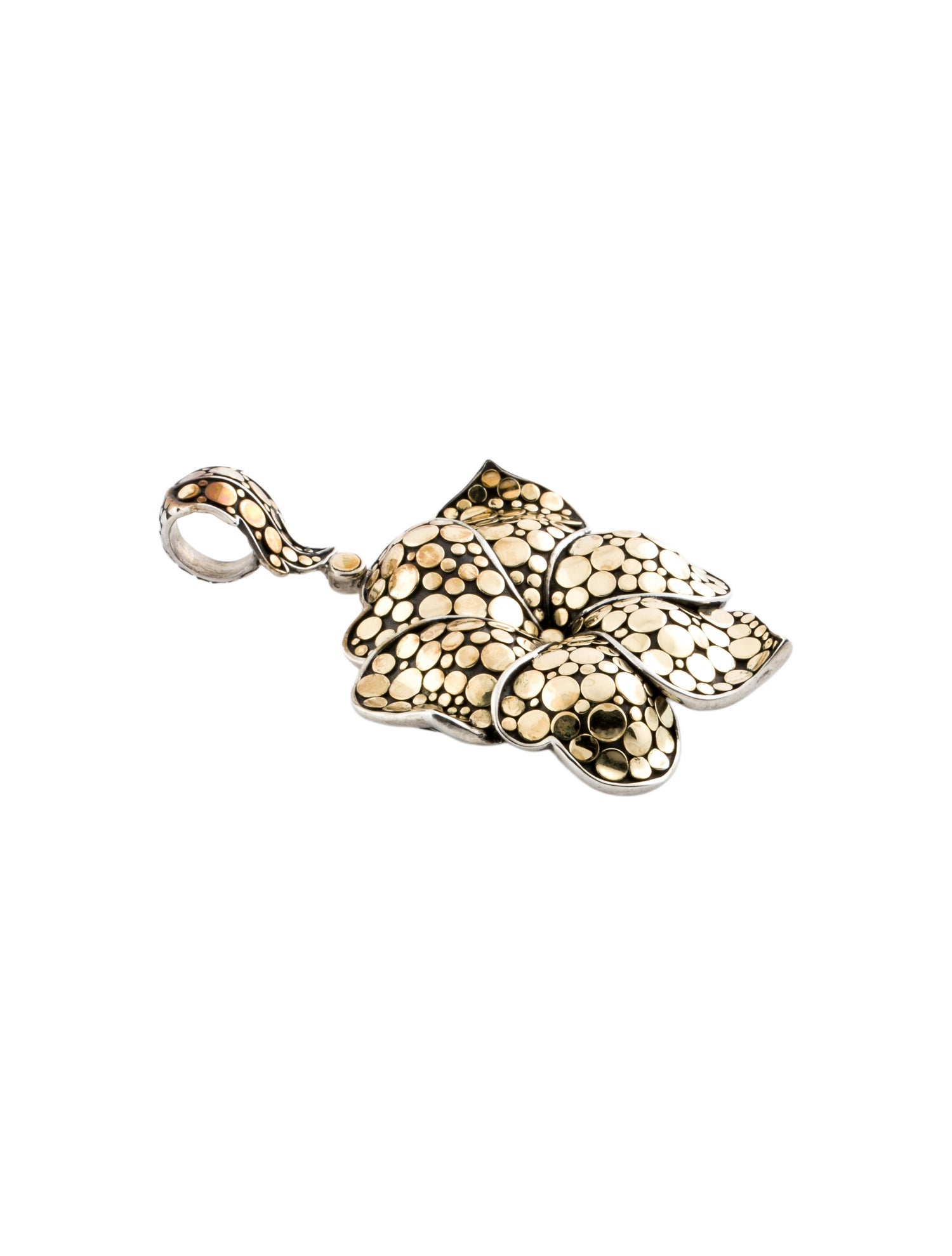 John Hardy Two-Tone Ayu Frangipani Flower Pendant